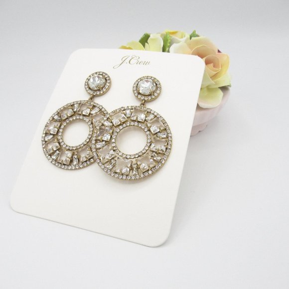 J. Crew Crystal Drop Cocktail Earrings - Picture 6 of 8